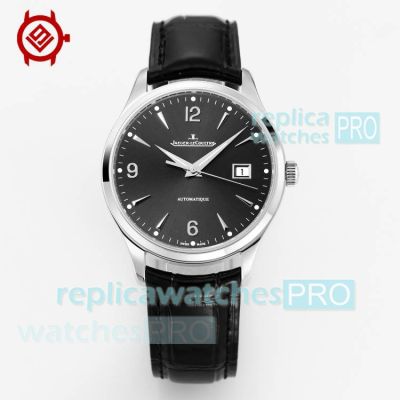 V9 Factory AAA Replica Jaeger-LeCoultre Master Control Black Face Date Ultra-Thin Watch 